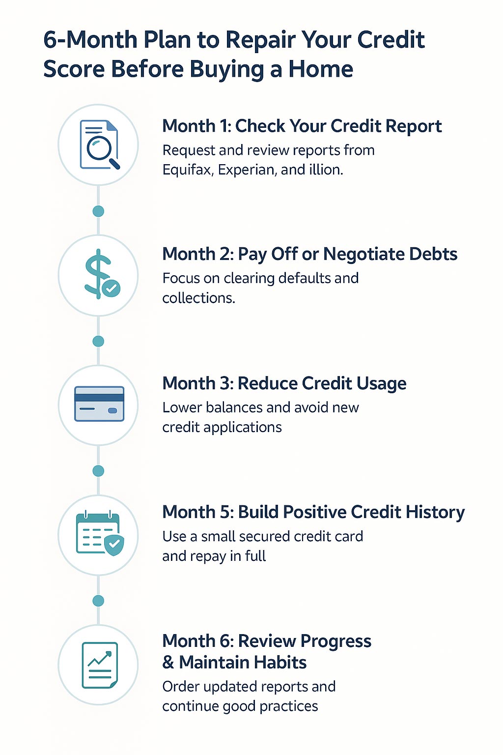 how to boost your credit score infographics
